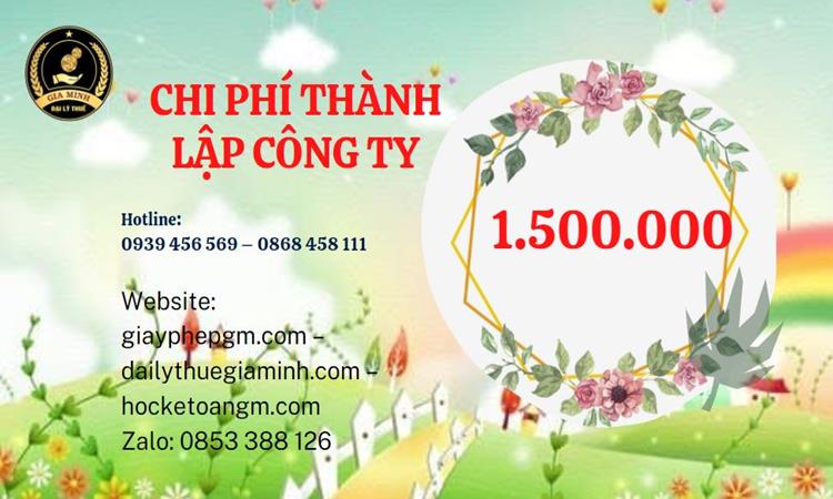 Chi phí thành lập doanh nghiệp Huyện Cờ Đỏ trọn gói