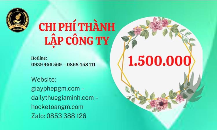 Chi phí thành lập doanh nghiệp Huyện Hóc Môn trọn gói