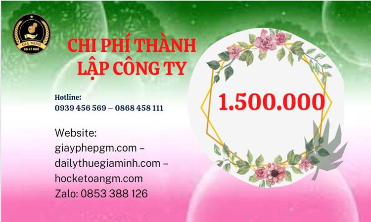 Chi phí thành lập doanh nghiệp Huyện Kim Động trọn gói