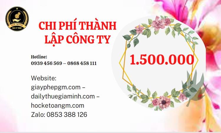 Chi phí thành lập doanh nghiệp Huyện Mê Linh trọn gói