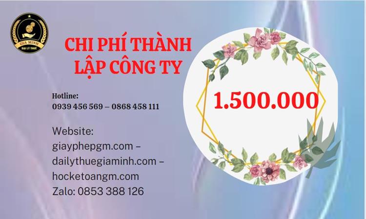 Chi phí thành lập doanh nghiệp Huyện Nhà Bè trọn gói