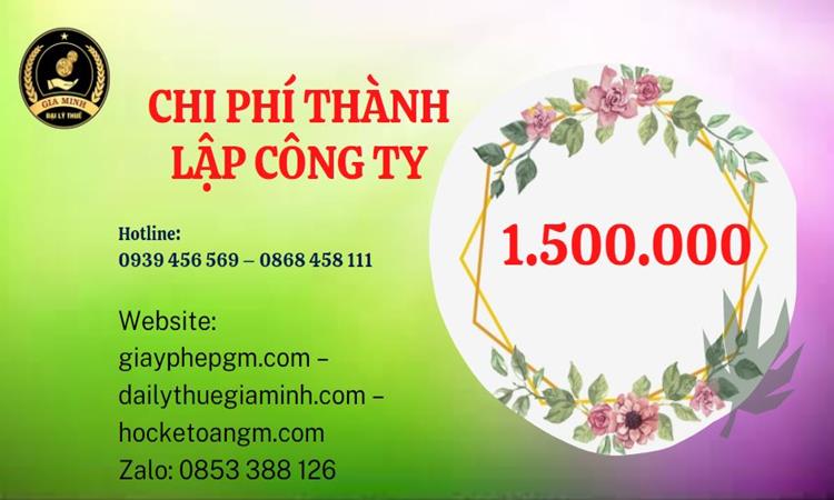 Chi phí thành lập doanh nghiệp Huyện Phù Cừ trọn gói