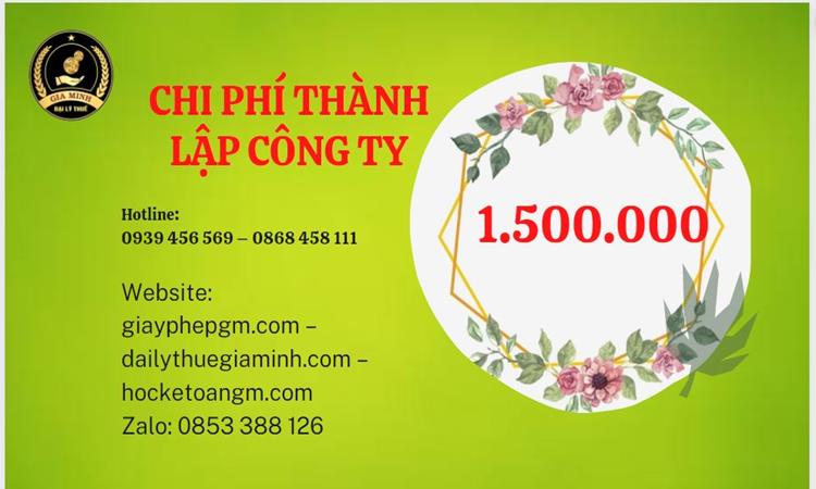 Chi phí thành lập doanh nghiệp Huyện Quốc Oai trọn gói