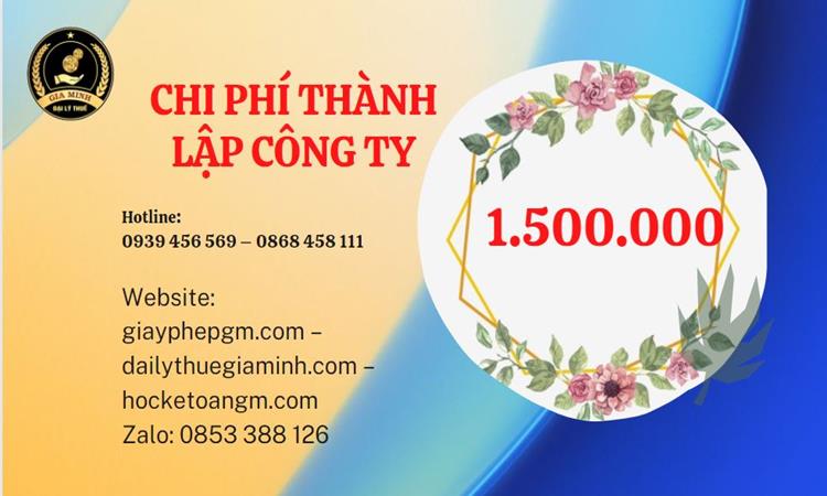 Chi phí thành lập doanh nghiệp Huyện Sóc Sơn trọn gói