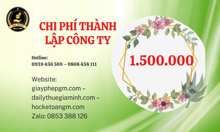 Chi phí thành lập doanh nghiệp Huyện Thạch Thất trọn gói
