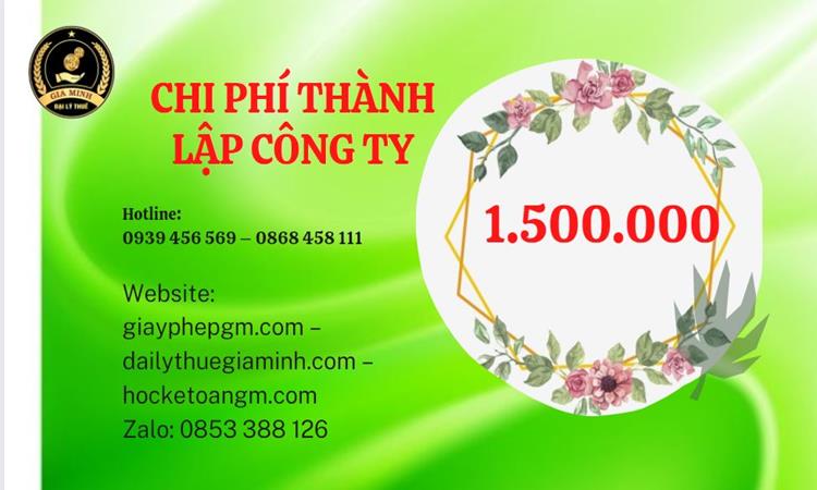 Chi phí thành lập doanh nghiệp Huyện Từ Liêm trọn gói