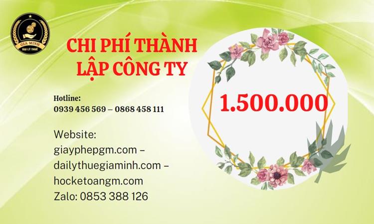 Chi phí thành lập doanh nghiệp Huyện Ứng Hòa trọn gói