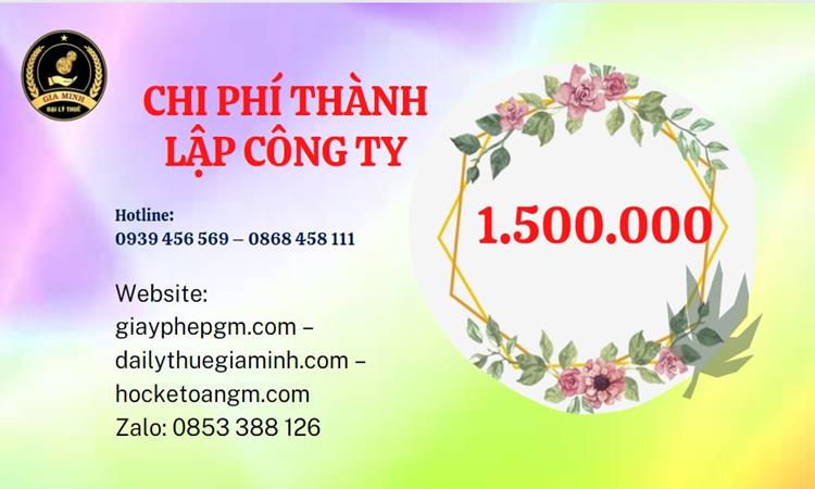 Chi phí thành lập doanh nghiệp Huyện Văn Giang trọn gói