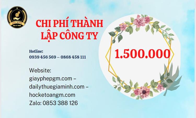 Chi phí thành lập doanh nghiệp Kiên Giang trọn gói