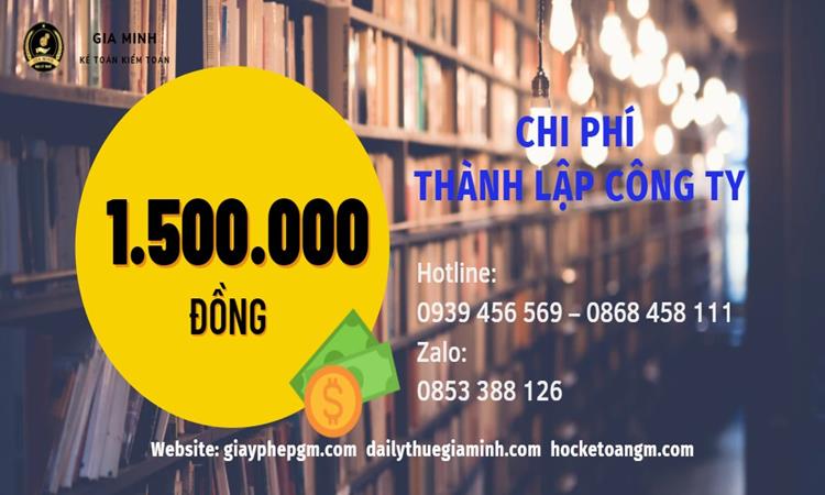 Chi phí thành lập doanh nghiệp phát hành sách