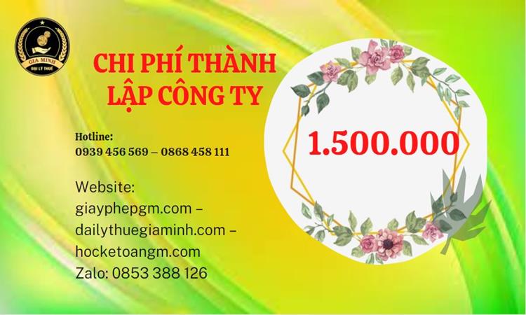 Chi phí thành lập doanh nghiệp Quận 2 trọn gói