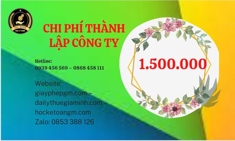 THÀNH LẬP CÔNG TY TRỌN GÓI TẠI QUẬN 4 5 Chi phí thành lập doanh nghiệp Quận 4 trọn gói