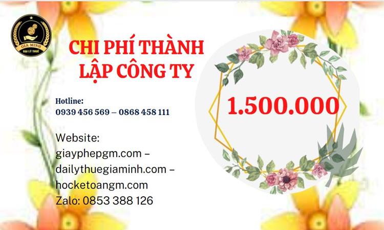 Chi phí thành lập doanh nghiệp Quận Ninh Kiều trọn gói