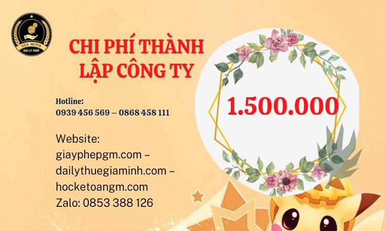 Chi phí thành lập doanh nghiệp Quận Ô Môn trọn gói