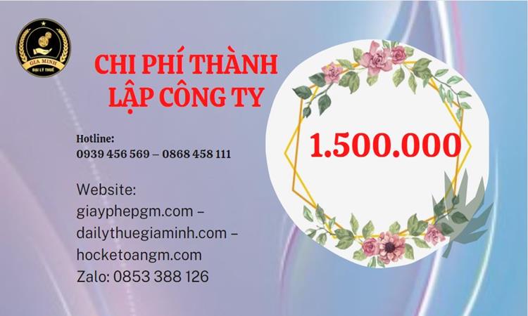 Chi phí thành lập doanh nghiệp Quận Tân Bình trọn gói