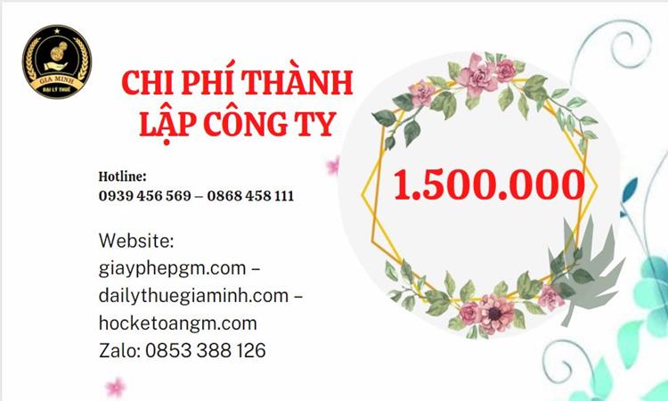 Chi phí thành lập doanh nghiệp Quận Thủ Đức trọn gói