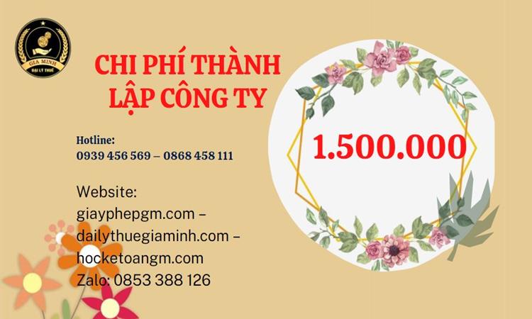 Chi phí thành lập doanh nghiệp Sơn La trọn gói