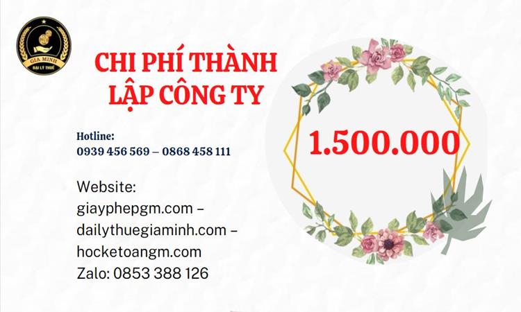Chi phí thành lập doanh nghiệp Thành Phố Cần Thơ trọn gói