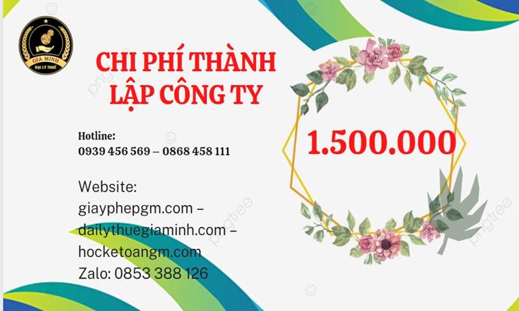 Chi phí thành lập doanh nghiệp Thành Phố Hà Nội trọn gói