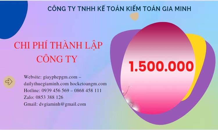 Chi phí thành lập doanh nghiệp trọn gói tại Bình Phước