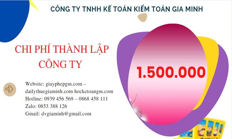 Chi phí thành lập doanh nghiệp trọn gói tại Cao Bằng