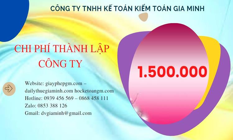 Chi phí thành lập doanh nghiệp trọn gói tại Huyện Ba Vì
