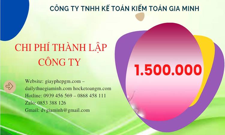 Chi phí thành lập doanh nghiệp trọn gói tại Huyện Gia Lâm