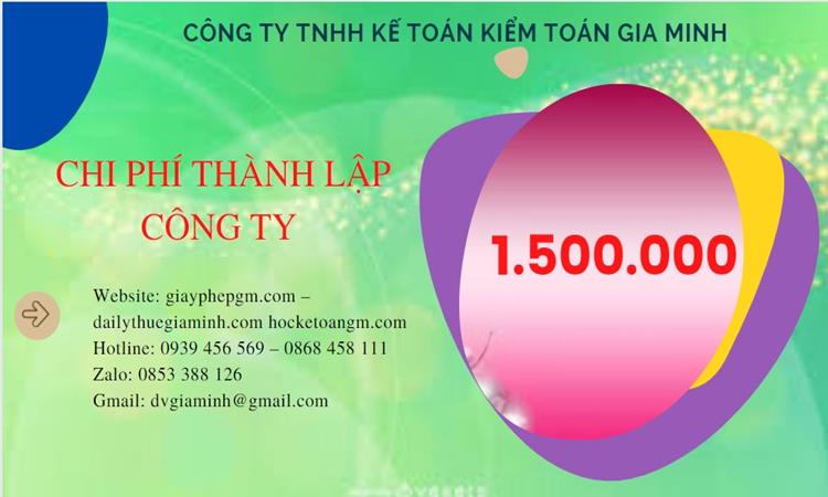 Chi phí thành lập doanh nghiệp trọn gói tại Huyện Hoài Đức