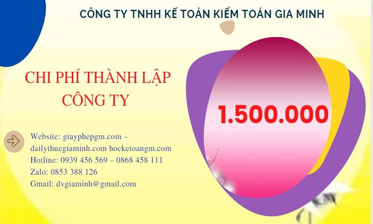 Chi phí thành lập doanh nghiệp trọn gói tại Huyện Nhà Bè