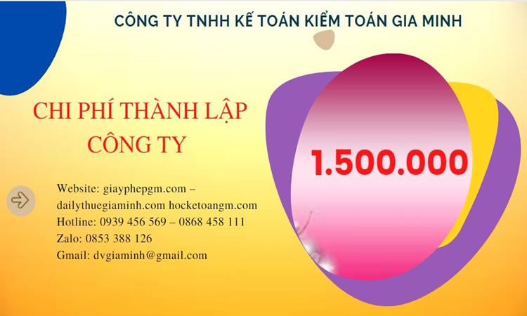 Chi phí thành lập doanh nghiệp trọn gói tại Huyện Thanh Oai