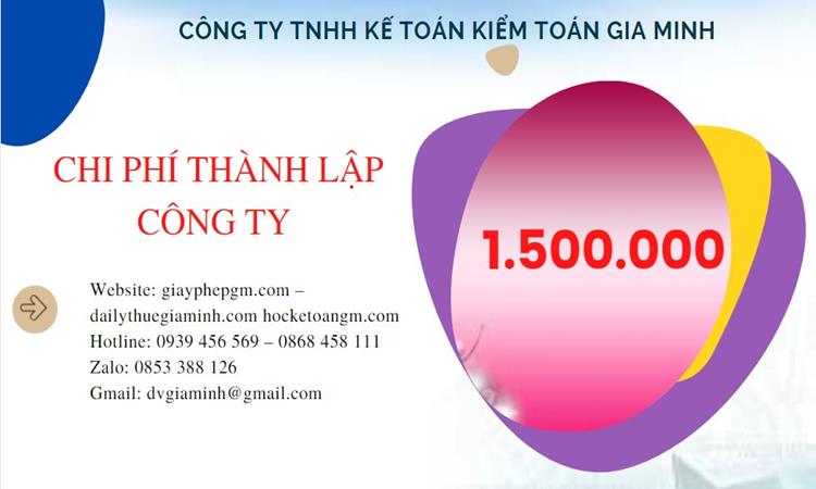 Chi phí thành lập doanh nghiệp trọn gói tại Nghệ An