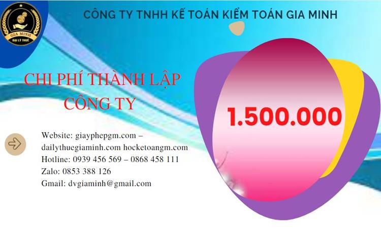 Chi phí thành lập doanh nghiệp trọn gói tại Phú Thọ