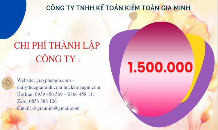 Chi phí thành lập doanh nghiệp trọn gói tại Quận 1