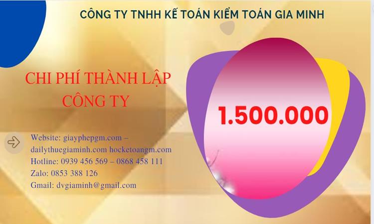 Chi phí thành lập doanh nghiệp trọn gói tại Quận 12