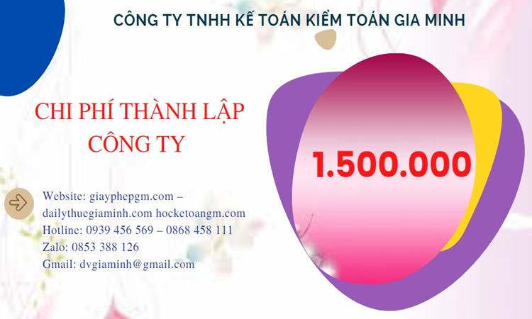 Chi phí thành lập doanh nghiệp trọn gói tại Quận 3