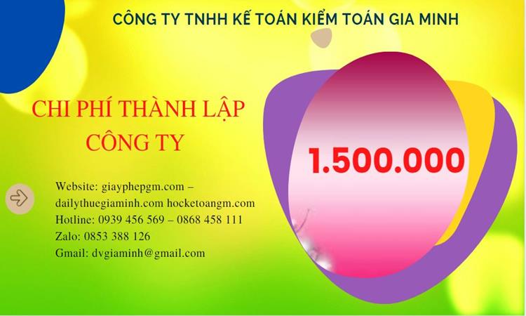 Chi phí thành lập doanh nghiệp trọn gói tại Quận Ba Đình