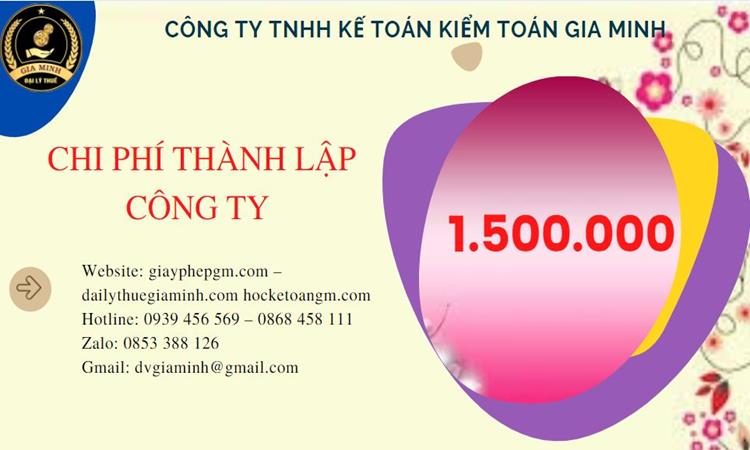 Chi phí thành lập doanh nghiệp trọn gói tại Quận Cái Răng