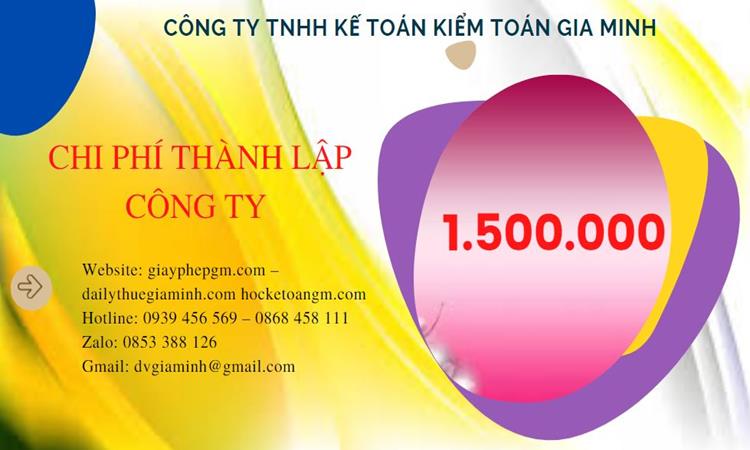 Chi phí thành lập doanh nghiệp trọn gói tại Quận Tây Hồ