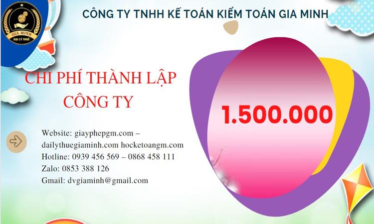 Chi phí thành lập doanh nghiệp trọn gói tại Thị Xã Duy Tiên