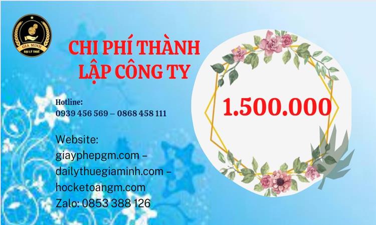 Chi phí thành lập doanh nghiệp Tuyên Quang trọn gói