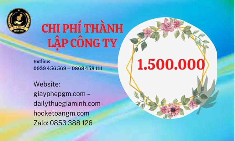 Chi phí thành lập doanh nghiệp Vĩnh Long trọn gói