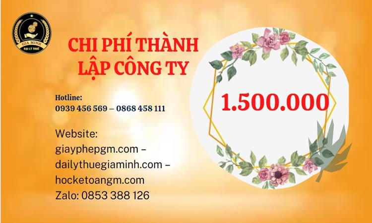 Chi phí thành lập doanh nghiệp Vũng Tàu trọn gói