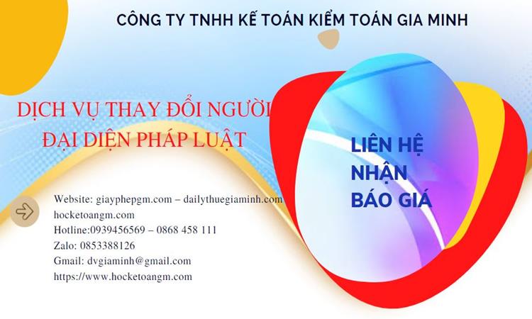  Chi phí dịch vụ thay đổi người đại diện pháp luật tại Huyện Phú Xuyên