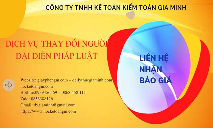 DỊCH VỤ THAY ĐỔI NGƯỜI ĐẠI DIỆN PHÁP LUẬT TẠI QUẬN NINH KIỀU 5 Chi phí dịch vụ thay đổi người đại diện pháp luật tại Quận Ninh Kiều
