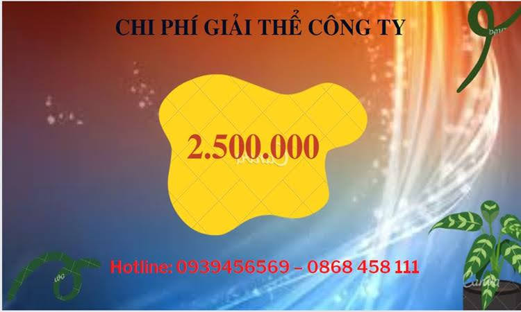 Đăng ký giải thể chi nhánh ở Huyện Cờ Đỏ