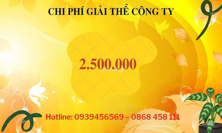 THỦ TỤC GIẢI THỂ CHI NHÁNH CÔNG TY TNHH 2 THÀNH VIÊN Ở HUYỆN VĂN LÂM 5 Đăng ký giải thể chi nhánh ở Huyện Văn Lâm