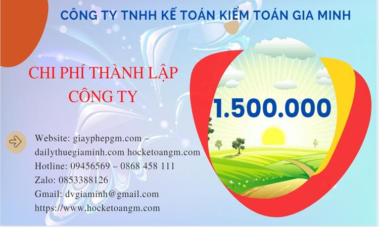 Thủ tục thành lập công ty thủy hải sản tại Quận Tân Bình
