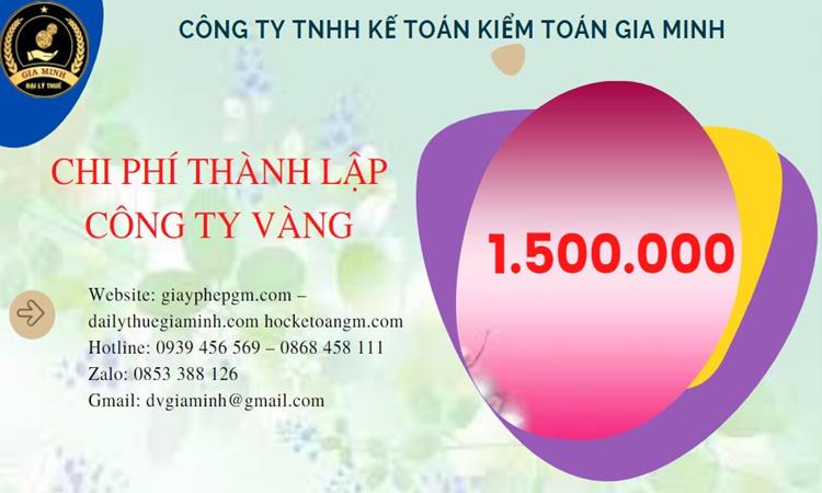 Đăng ký thành lập công ty vàng bạc ở Điện Biên
