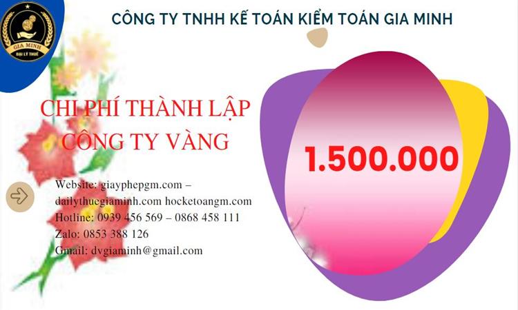 Đăng ký thành lập công ty vàng bạc ở Lai Châu