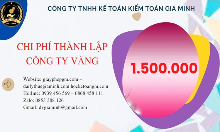Đăng ký thành lập công ty vàng bạc ở Nam Định